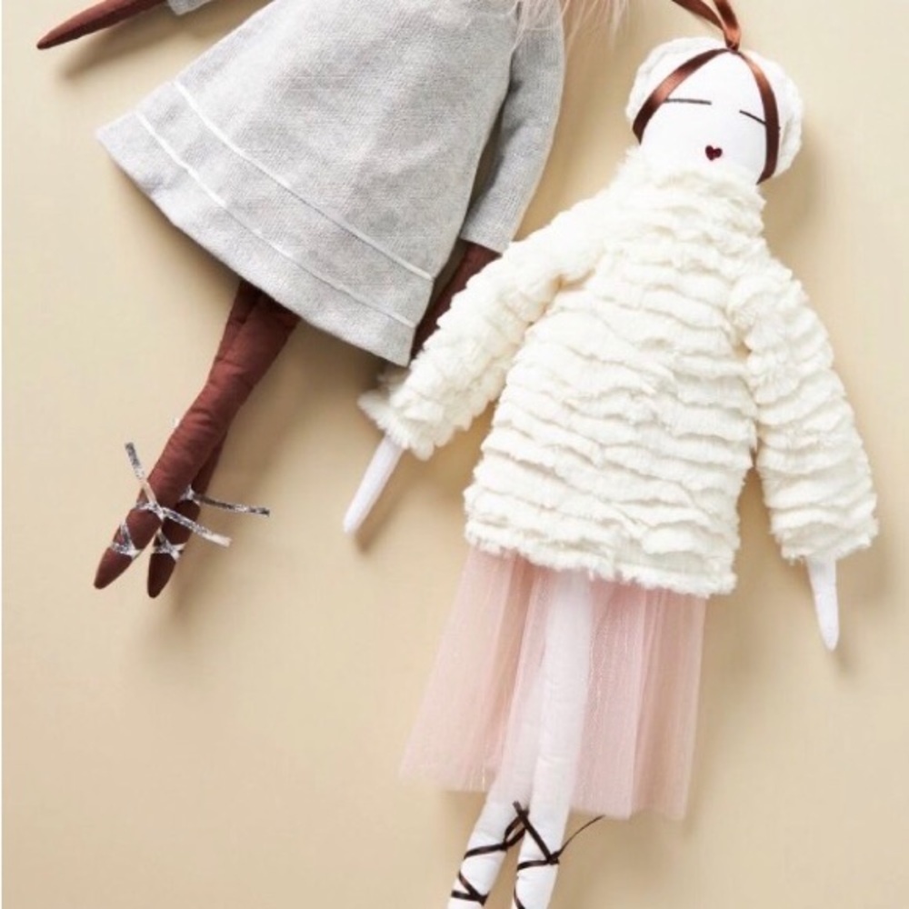 Anthropologie Doll Toy Ivory Dress unique whimsical New in Original Package - Picture 5 of 11